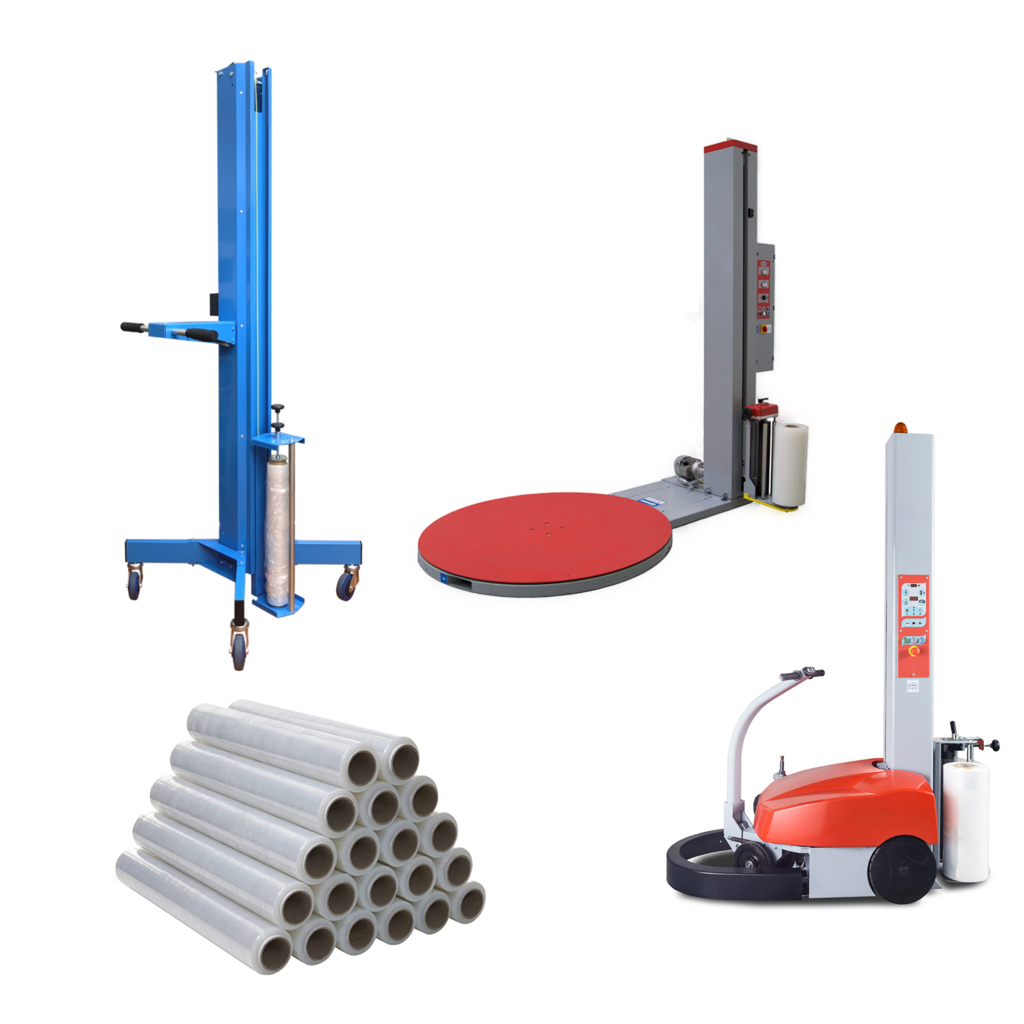 Retractiladora Manual de Palets, Retractiladora de Palets Manual, Envolvedora de Palets Manual, Robot Paletizador, Enfardadora de Palets, Semiautomática, Manual, 