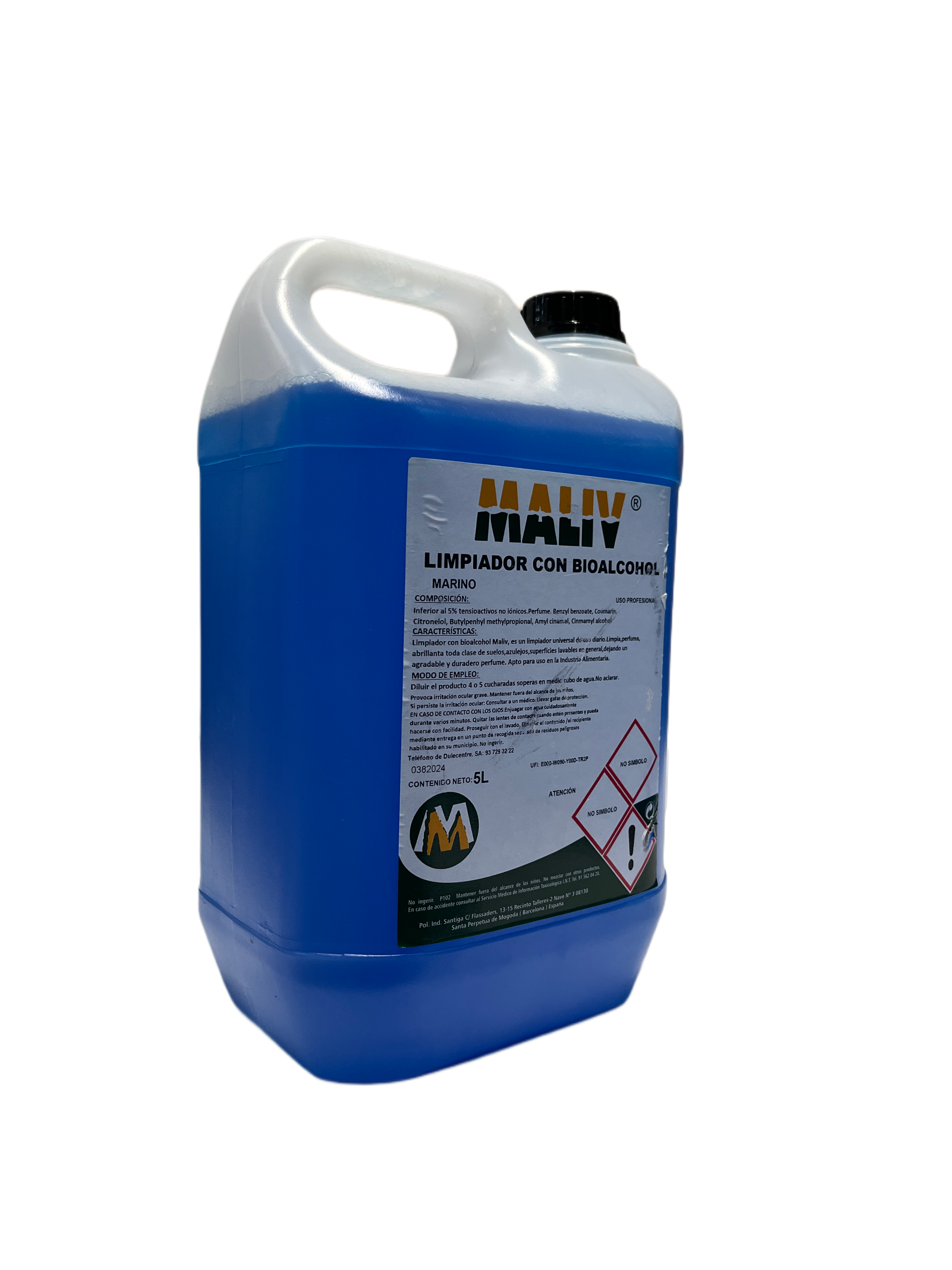 LIMPIADOR CON BIOALCOHOL CELESTE 5L