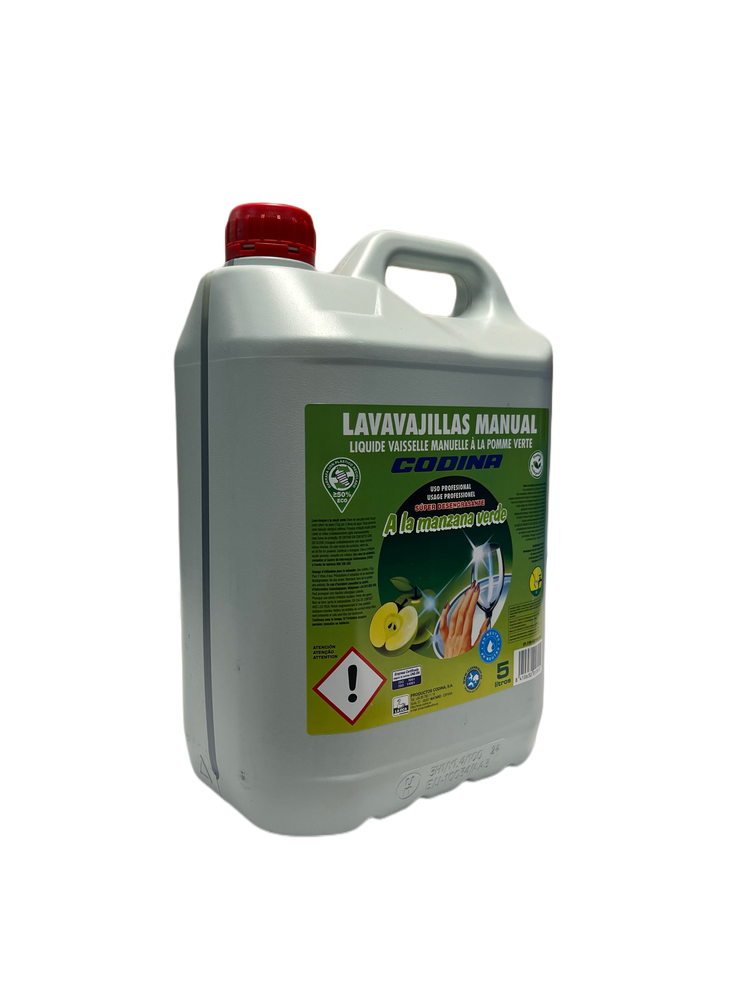 LAVAVAJILLAS MANUAL CODINA 5L (a la manzana verde)