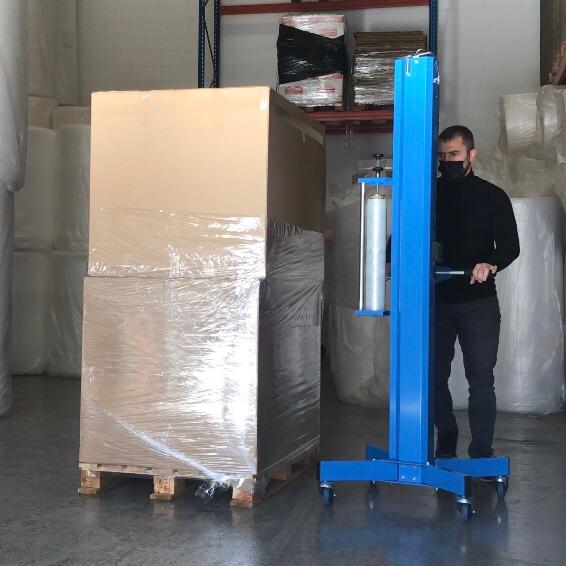 Retractiladora Manual de Palets VT210, Envolvedora de Palets Manual, Enfardadora de Palets Manual VT210