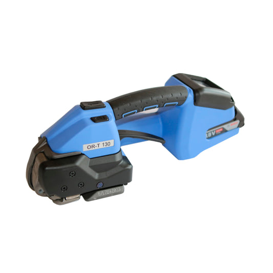 Flejadora de Batería, Flejadora Batería OR-T 130 para Fleje Plástico PPN–PET 9-13 mm, tensión baja.